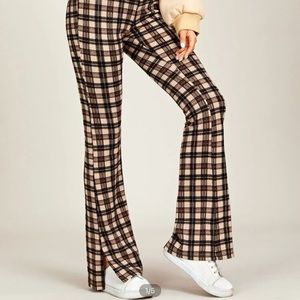 Split Hem started Flare Pants